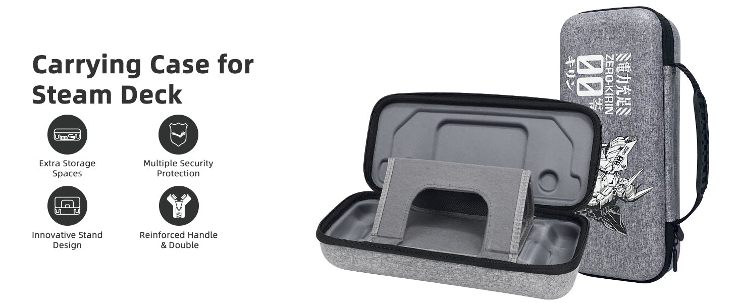 Mytrix Zero-Kirin Steam Deck Protective Travel Carrying Case, Portable Hard Shell Pouch for Steam Deck Console & Accessories Mytrix Zero-Kirin Steam Deck Protective Travel Carrying Case, Portable Hard Shell Pouch for Steam Deck Console & Accessories